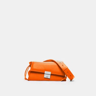 Behno Simone Mini Crossbody Pebble Mango In Orange