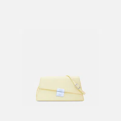 Behno Simone Mini Sling Bag Pebble Buttercream In Yellow