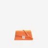 BEHNO SIMONE MINI SLING BAG PEBBLE SAFFRON