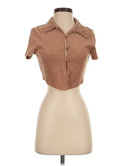 Pre-owned Beige Botany Cardigan Sweater In Brown