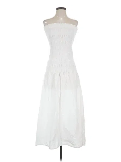 Pre-owned Beige Botany Casual Dress In White