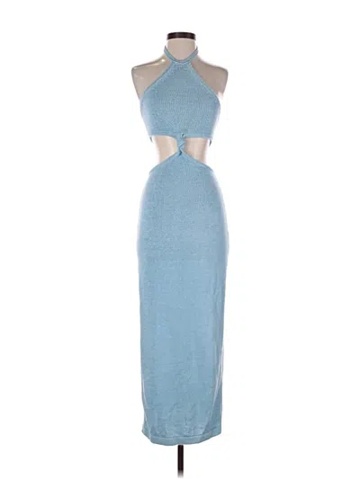 Pre-owned Beige Botany Cocktail Dress In Blue