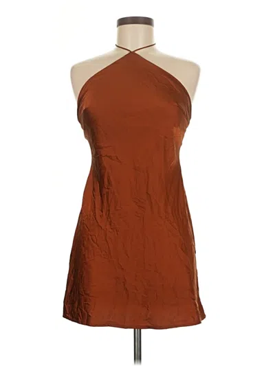 Pre-owned Beige Botany Cocktail Dress In Brown