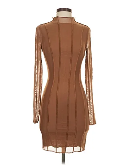 Pre-owned Beige Botany Cocktail Dress In Brown