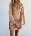 Beige Botany Garner Mini Dress In Nude