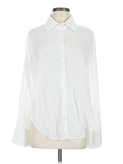 Pre-owned Beige Botany Long Sleeve Blouse In Ivory