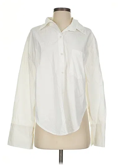 Pre-owned Beige Botany Long Sleeve Blouse In Ivory