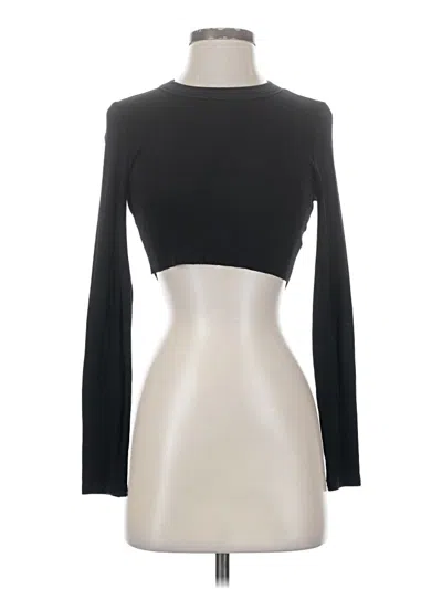 Pre-owned Beige Botany Long Sleeve Top Black Turtleneck Tops