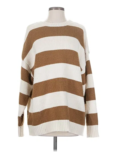 Pre-owned Beige Botany Pullover Sweater In Brown