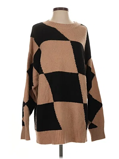 Pre-owned Beige Botany Pullover Sweater In Brown