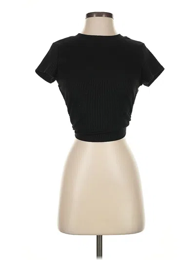 Pre-owned Beige Botany Short Sleeve Turtleneck In Black
