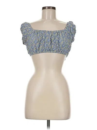 Pre-owned Beige Botany Sleeveless Blouse In Blue