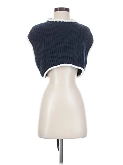Beige Botany Sleeveless Top Blue Strapless Neckline Tops