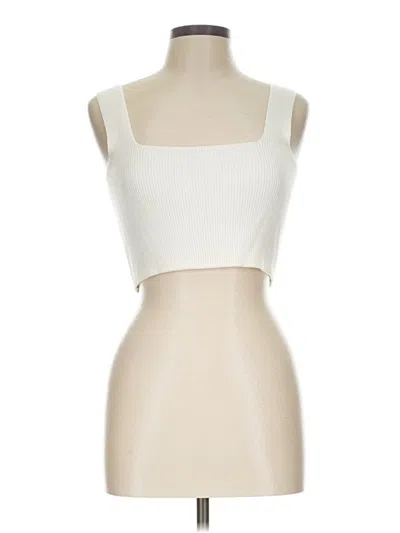 Pre-owned Beige Botany Tube Top Ivory Strapless Neckline Tops