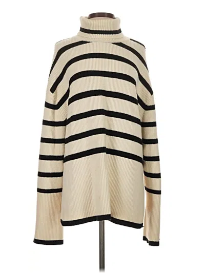 Pre-owned Beige Botany Turtleneck Sweater In Ivory