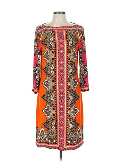 Pre-owned Beige By Eci Casual Dress In Orange