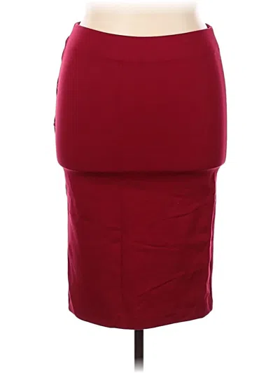 Pre-owned Beige By Eci Formal Skirt In Red