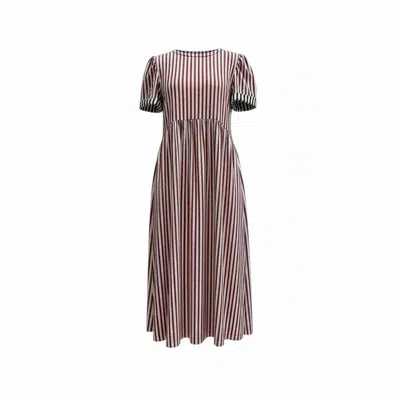 Beira Women's Flora Dress – Red Stripe Cotton