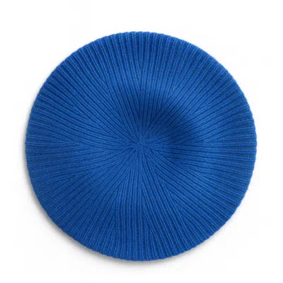 Beira Women's Wool & Cashmere Beret - Blue