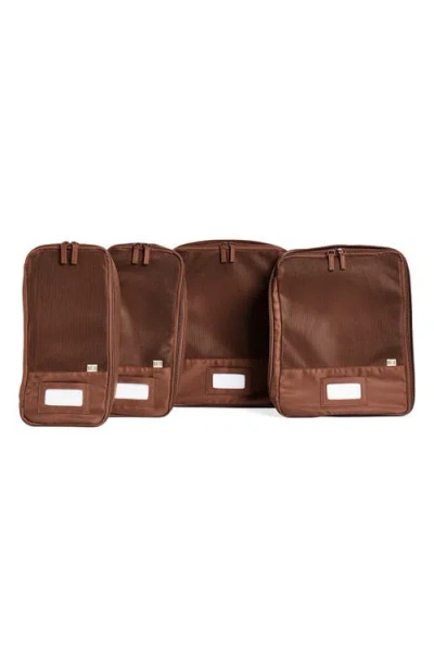 Beis Béis 4-piece Compression Packing Cubes In Pattern