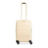 BEIS BEIS CARRY-ON ROLLER IN BEIGE