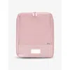 Beis In Atlas Pink Compression Woven And Mesh Packing Cubes Set Of Four In In Atlas Pink