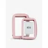 Beis In Atlas Pink Flight Nylon Cosmetic Case Set In In Atlas Pink