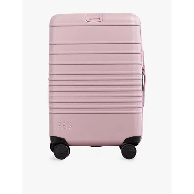Beis In Atlas Pink The Carry-on Roller Four-wheel Shell Cabin Suitcase 58cm X 40cm
