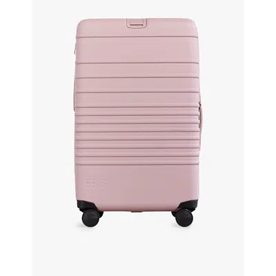 Beis In Atlas Pink The Medium Check-in Roller Four-wheel Shell Suitcase 72cm X 48cm