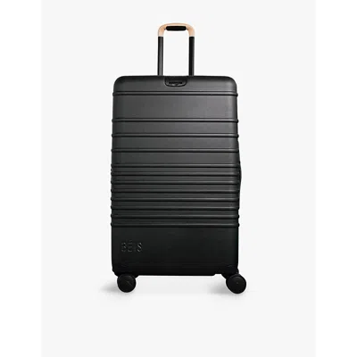 Beis The Large Check-in Roller Four-wheel Shell Suitcase 79.5cm X 50cm In In Black / Beige Handle