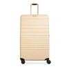 BEIS BEIS LARGE CHECK-IN ROLLER IN BEIGE