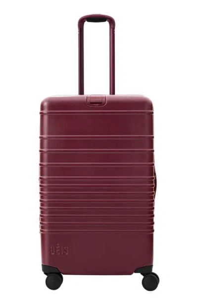 Beis Béis The 26-inch Expandable Check-in Roller In Burgundy