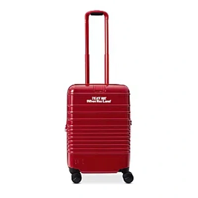 BEIS BEIS THE CARRY-ON ROLLER IN TEXT ME RED