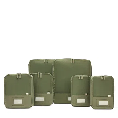 Beis The Compression Packing Cubes, Set Of 4 In Olive In Green