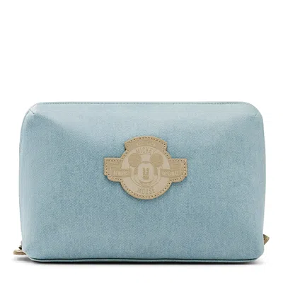 Beis The Disney Medium Cosmetic Pouch In Blue Jeans
