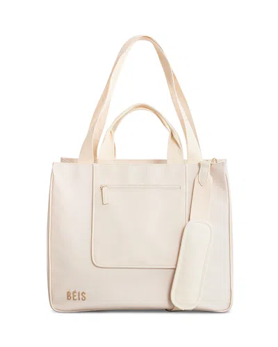 BEIS BEIS THE EAST TO WEST TOTE IN BEIGE