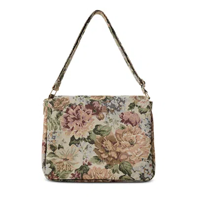 Beis The Expandable Messenger Tote, Vintage Floral In Multi