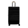 BEIS BEIS THE GLOSSY LARGE CHECK IN ROLLER SUITCASE IN BLACK