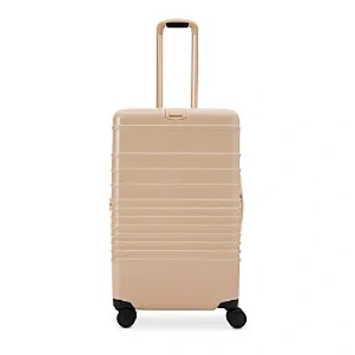 Beis The Glossy Medium Check In Roller Suitcase In Beige