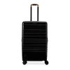 BEIS BEIS THE GLOSSY MEDIUM CHECK IN ROLLER SUITCASE IN BLACK