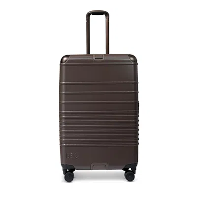 Beis The Hybrid Check In Roller Suitcase In Brown