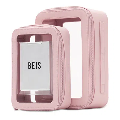 Beis The In Flight Cosmetic Case In Atlas Pink