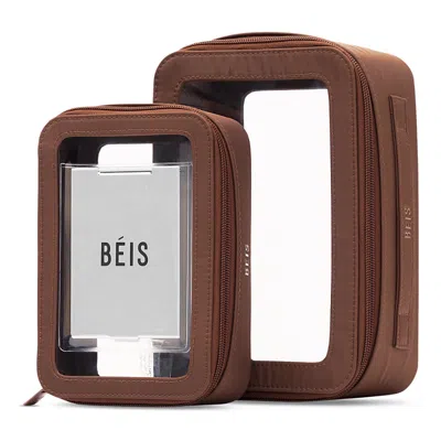 BEIS BEIS THE IN FLIGHT COSMETIC CASE IN MAPLE