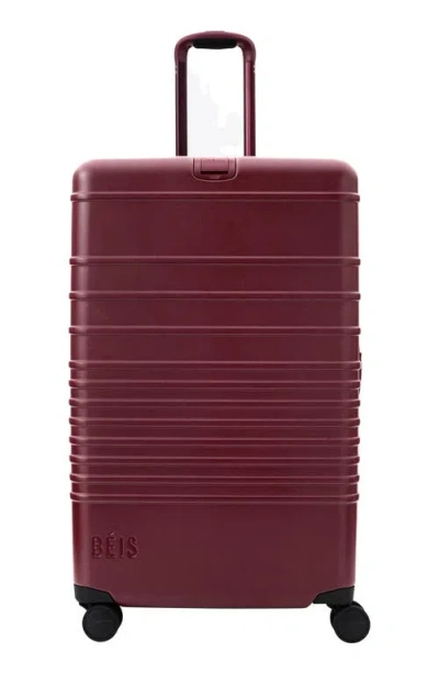Beis Béis The Large 29-inch Check-in Roller In Burgundy