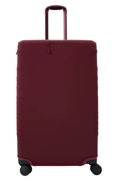 Beis Béis The Large Check-in Luggage Cover In Burgundy