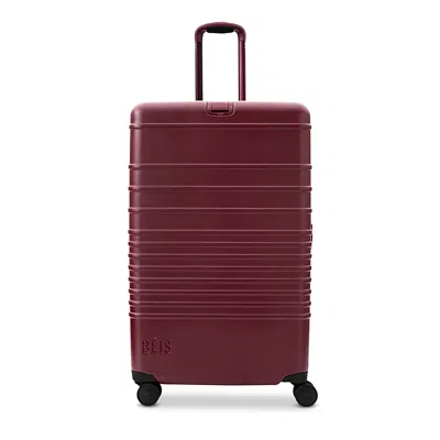 Beis The Large Check In Roller - Burgundy