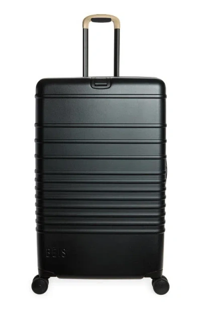 Beis Béis The Large Check-in Hardside Roller Suitcase In Black
