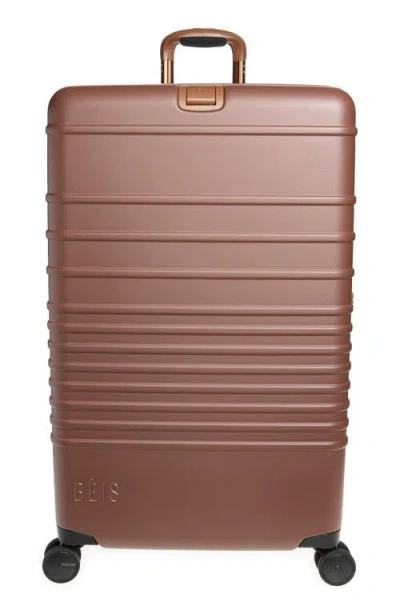 Beis Béis The Large Check-in Hardside Roller Suitcase In Orange