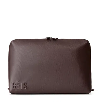 Beis The Large Cosmetic Pouch In Espresso