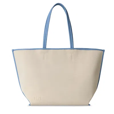 Beis The Leather Trim Tote In Red